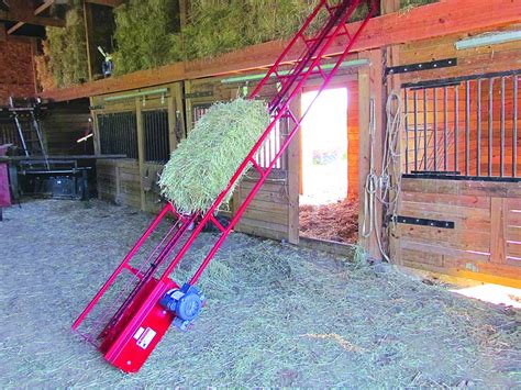 Owatonna 35 foot farm elevator for grain, soybeans, ear corn, hay or fire wood. . Hay elevator for sale